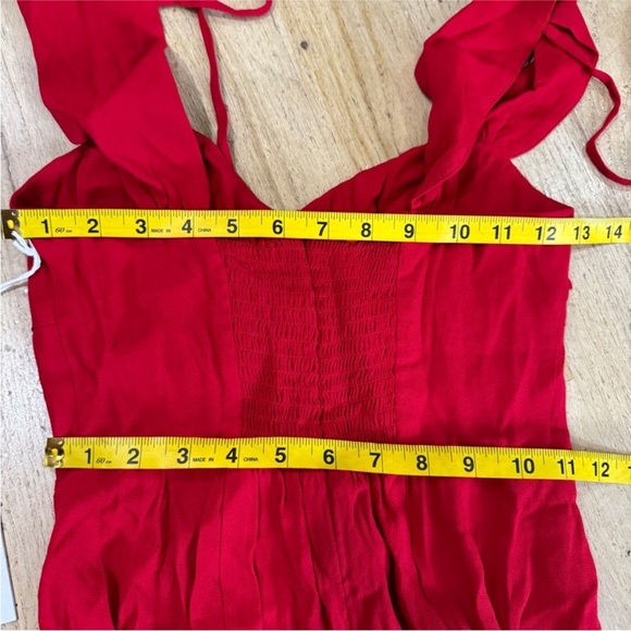 Reformation red Tayler midi dress NWT - Picture 7 of 10